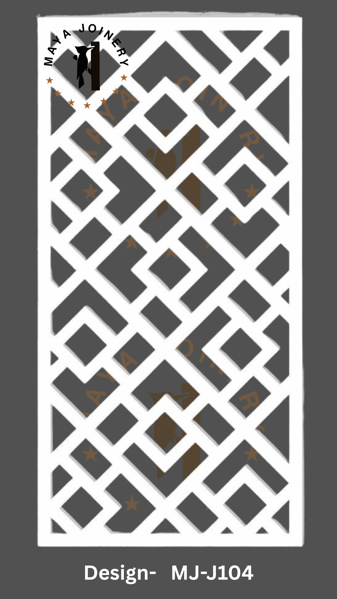 Chevron Flow Jali Panel - Alternate View